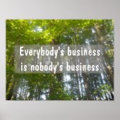 Alle Unternehmen Inspiration Poster (Vorne)