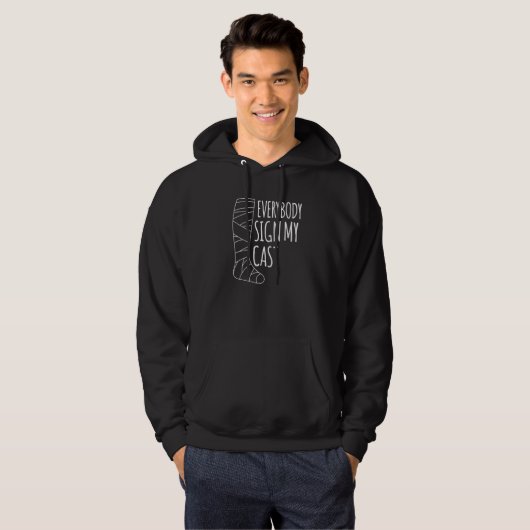 Alle unterschreiben meinen Kastenbauch Hoodie (Vorne ganz)