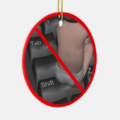 ALLE UPPERCASE VERBOTEN! KERAMIKORNAMENT (Rechts)