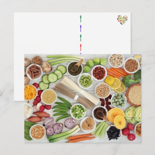 Alle Veggies Postkarte (Vorne/Hinten)