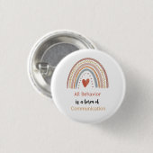 Alle Verhaltensformen der Kommunikation Autismus S Button (Vorne & Hinten)