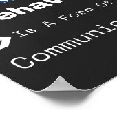 Alle Verhaltensweisen sind eine Form der Kommunika Poster (Ecke)