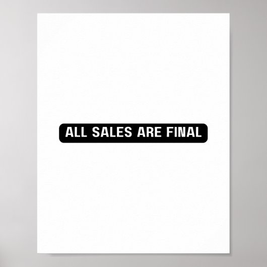 Alle Verkaufsabschlusszeichen, Tabletop-Beschriftu Poster (Vorne)