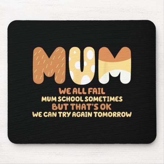 Alle Versagt Mama School Mama gibt Mother Day Mama Mousepad (Vorne)