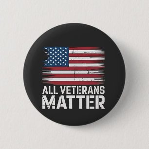 Alle Veteran Matter American 4. Juli Patriotic Button