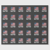 Alle Veteran Matter American 4. Juli Patriotic Geschenkpapier (Flach)