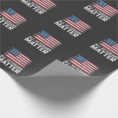 Alle Veteran Matter American 4. Juli Patriotic Geschenkpapier (Ecke)
