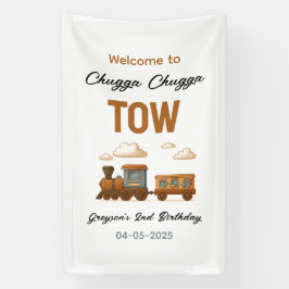 Alle Vintagen Züge 2. Geburtstag Party Banner