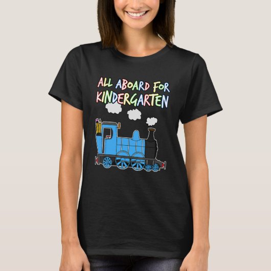 Alle Vorräte für Kindergarten Dampfzug am ersten T T-Shirt (Vorderseite)