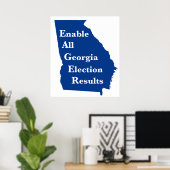 Alle Wahlergebnisse in Georgien aktivieren Poster (Heimbüro)