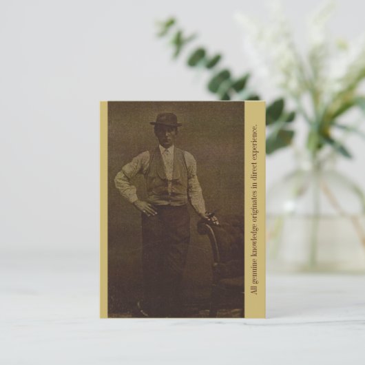 Alle wahren Kenntnisse entstehen in Direct... Postkarte (Stehend Vorderseite)