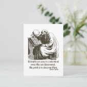 Alle Wahrheiten Postkarte (Stehend Vorderseite)