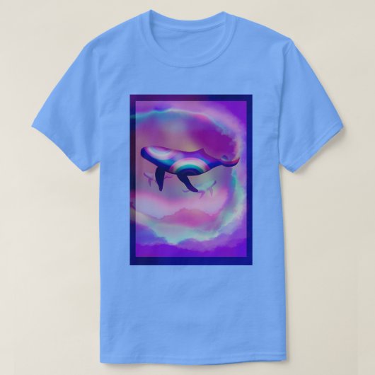 Alle Wale gehen in den Himmel T-Shirt (Design vorne)