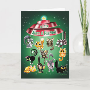 ALLE WARMEN & FUZZIES (matt) von Jeff Willis Art Feiertagskarte