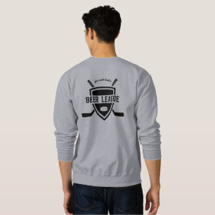 Alle Wege führen zur Bierliga, lustiger Hockey Sweatshirt