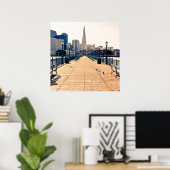 Alle Wege führen zur Pyramide. Poster (Heimbüro)