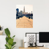 Alle Wege führen zur Pyramide. Poster (Heimbüro)