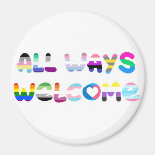 Alle Wege Willkommen LGBTQIA+ Inklusivität que Sto Magnet