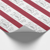 Alle Weihnachtsgeschenke gehören verärgerter Katze Geschenkpapier (Ecke)