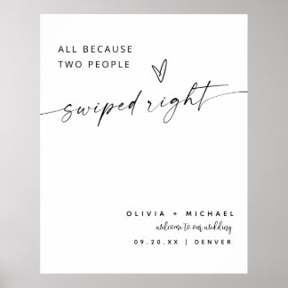 Alle, weil zwei Leute mit dem rechten Willkommensz Poster