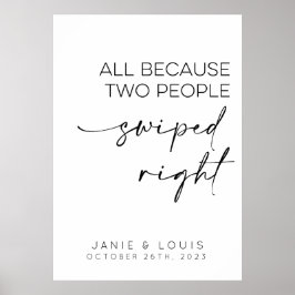 Alle, weil zwei Leute mit dem rechten Zeichen für Poster