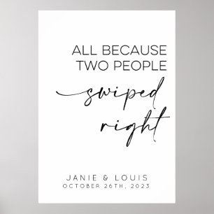 Alle, weil zwei Leute mit dem rechten Zeichen für Poster