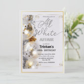 Alle Weißen Affen oder Party Einladung (Stehend Vorderseite)