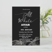 Alle Weißen Affen oder Party Einladung (Stehend Vorderseite)