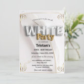 Alle Weißen Affen oder Party Einladung (Stehend Vorderseite)