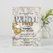 Alle Weißen Affen oder Party Einladung (Stehend Vorderseite)