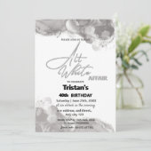 Alle Weißen Affen oder Party Einladung (Stehend Vorderseite)