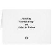 Alle weißen Modekarten (Rückseite Horizontal)