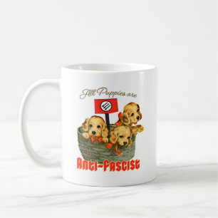 Alle Welpen sind antifaschistisch Kaffeetasse