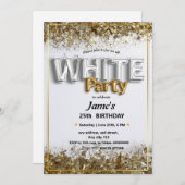 Alle White Affären oder Party Einladungen (Vorne/Hinten)