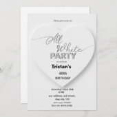 Alle White Affären oder Party Einladungen (Vorne/Hinten)