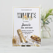 Alle White Affären oder Party Einladungen (Stehend Vorderseite)