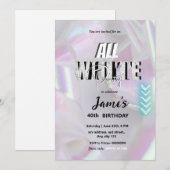 Alle White Affären oder Party Einladungen (Vorne/Hinten)