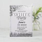 Alle White Affären oder Party Einladungen (Stehend Vorderseite)