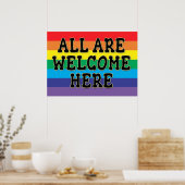 ALLE WILLKOMMEN HIER YARD SIGN ODER POSTER (Küche)