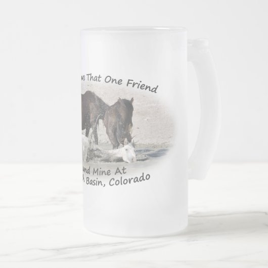 Alle wir haben diesen einen Freund Mattglas Bierglas (VorderseiteRechts)