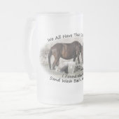 Alle wir haben diesen einen Freund Mattglas Bierglas (Vorderseite Links)