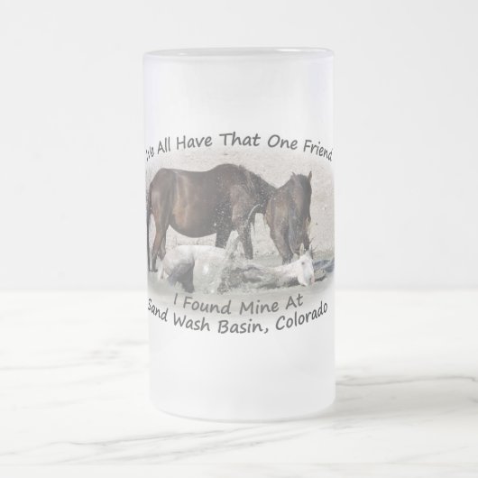 Alle wir haben diesen einen Freund Mattglas Bierglas (Mittel)