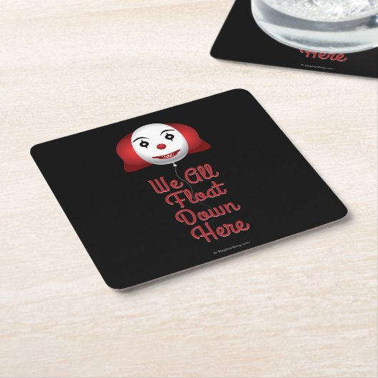 Alle wir schwimmen unten hier rechteckiger pappuntersetzer (angewinkelt)