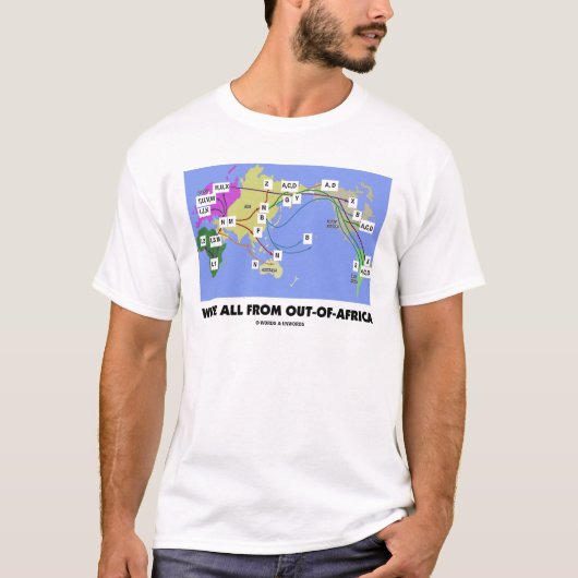 Alle wir sind von Heraus-Von-Afrika (Haplogroup) T-Shirt (Vorderseite)