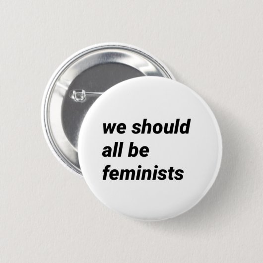 "alle wir sollten Feministsein" Button (Vorne & Hinten)
