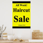 Alle Woche Friseur Verkauf Schönheitssalon Poster (Küche)