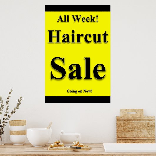 Alle Woche Friseur Verkauf Schönheitssalon Poster (Küche)