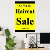 Alle Woche Friseur Verkauf Schönheitssalon Poster (Heimbüro)