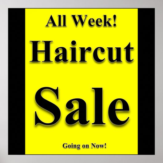 Alle Woche Haircut Sale Poster Matte (Vorne)