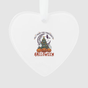 Alle wollen Weihnachten Halloween Baum Kürbisse Ge Ornament